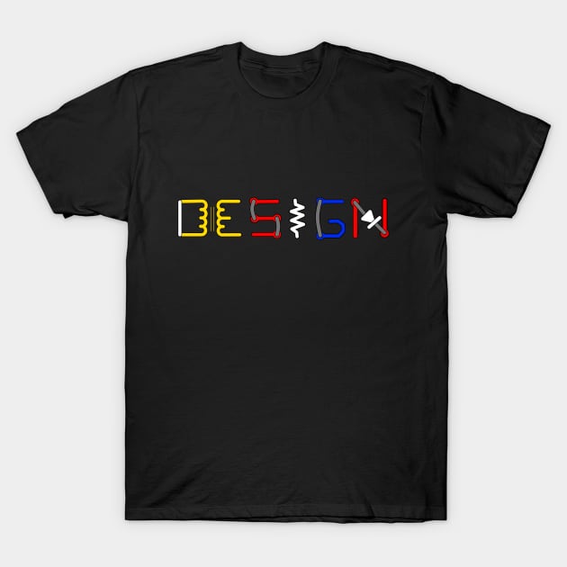 Design word done using components and layout T-Shirt by manwel_ds